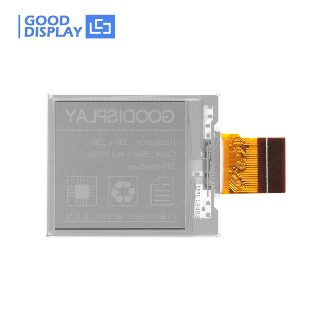1.54 inch e-paper display high resolution 200x200 partial refresh fast speed with adapter board
