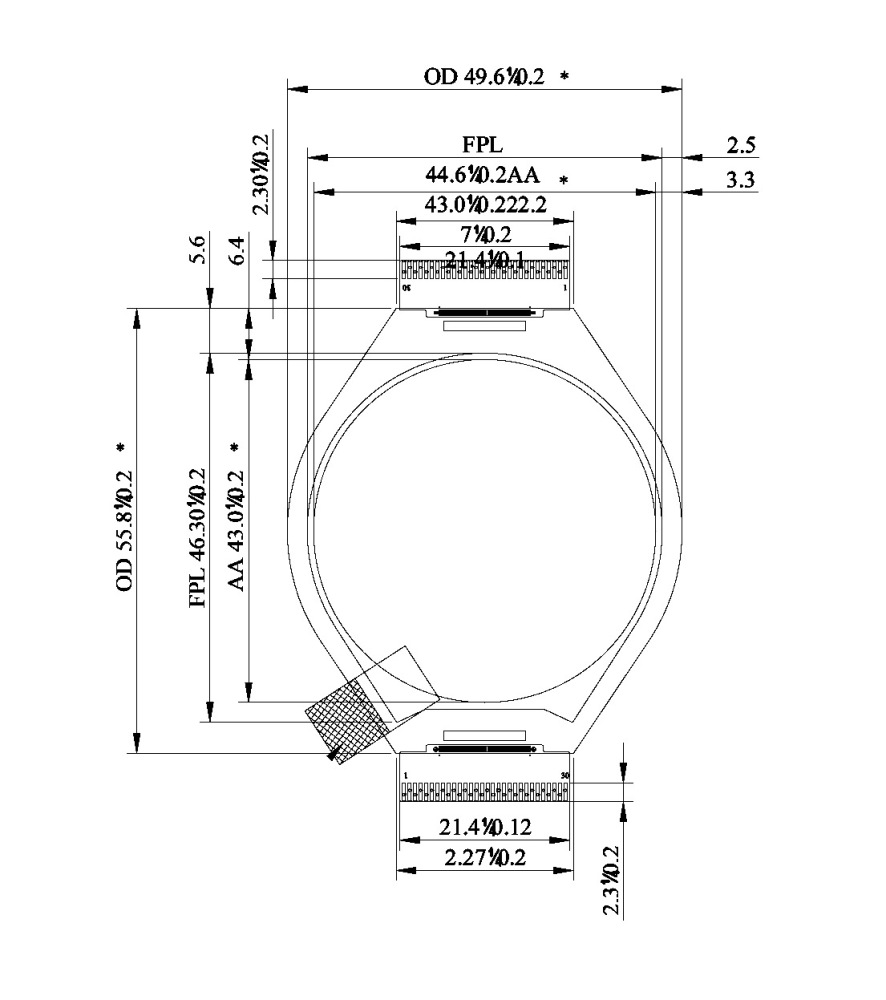 1.69" Circular Spectra 6 Color E Ink Display 400x400 pixels 262K Color ePaper GDEH0169E01
