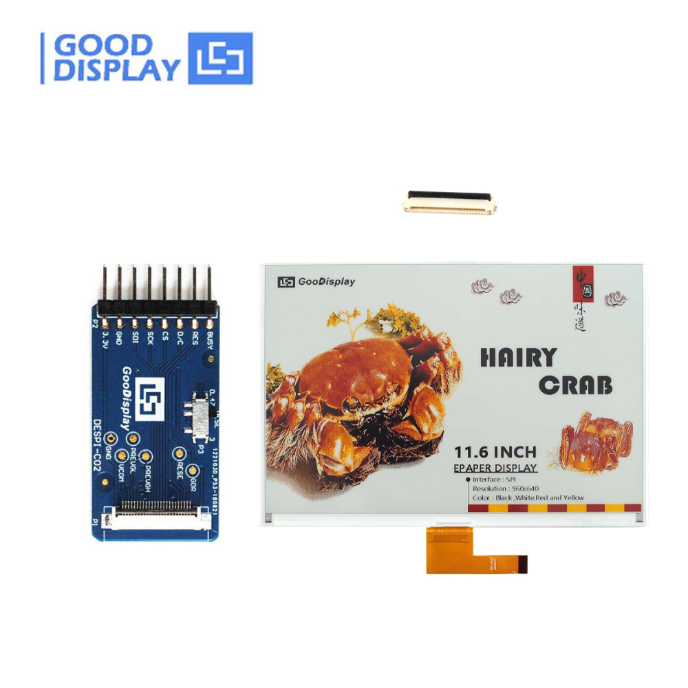 [EOL]11.6-Inch Four-Color E Ink Display | 960x640 E Paper Screen with Eye-Friendly Design & SPI Interface