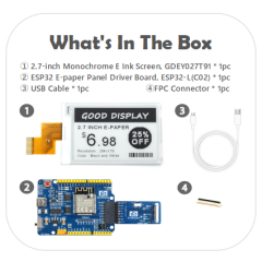 GDEY027T91 with ESP32 Demo Kit
