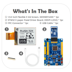 GDEM0154I61 with STM32 Demo Kit