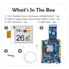 GDEM0154I51F with ESP32 Demo Kit