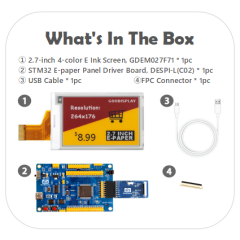 GDEM027F71 with STM32 Demo Kit