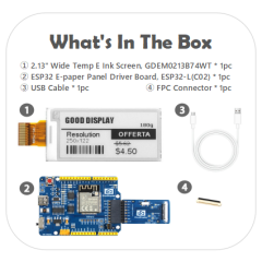 EPD with ESP32 Demo Kit