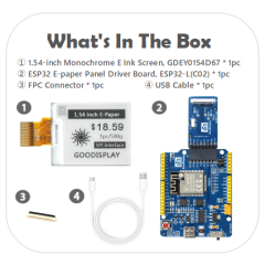 GDEY0154D67 with ESP32 Demo Kit