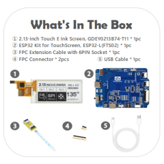 GDEY0213B74-T11 with ESP32 Demo Kit