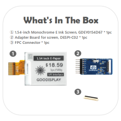 GDEY0154D67 with Adapter Board