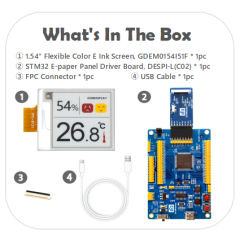 GDEM0154I51F with STM32 Demo Kit