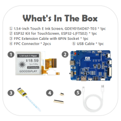 GDEY0154D67-T03 with ESP32 Demo Kit
