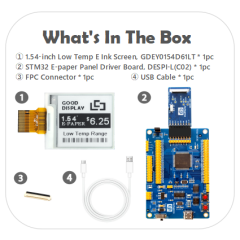 GDEY0154D61LT with STM32 Demo kit