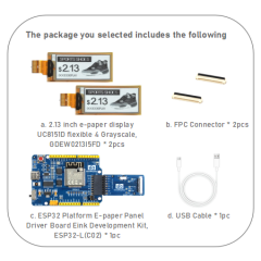 EPD with ESP32 Demo Kit