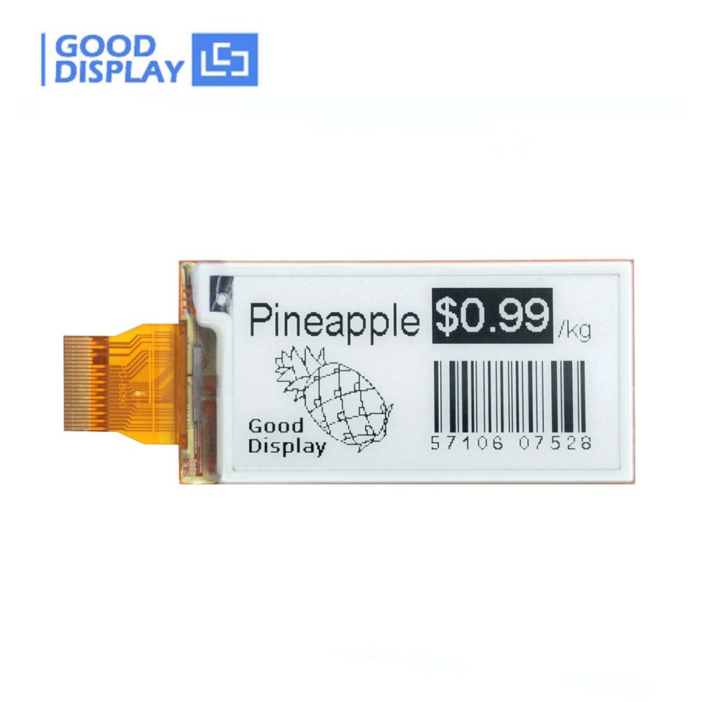 Flexible Bendable 2.13" E Ink Display Module Monochrome e-Paper Raw Screen