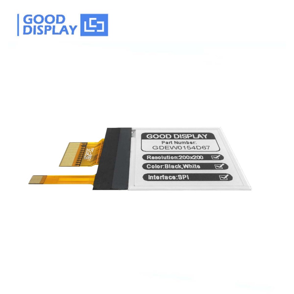 1.54-Inch E-Ink Display with Frontlight & 4 Grayscale Clear and Bright Anytime