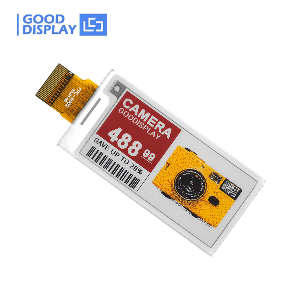 2.13" Four Color 154 PPI E-ink Displays 12s Fast Refresh ePaper Module, GDEY0213F61H
