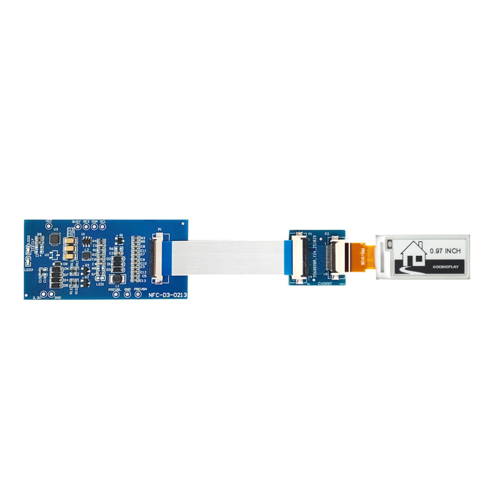 NFC-Driven 0.97-Inch E-Ink Display Evaluation Kit for Developers CV0097