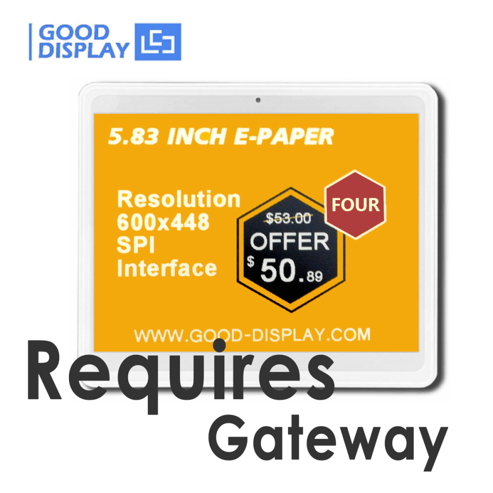Eco-Friendly eTags 5.83" ePaper ESL System E Ink Labels Scalable Color ESL Solution, ET0580
