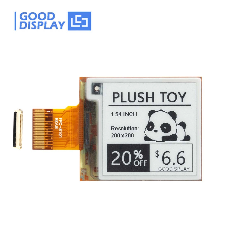 1.54-inch Flexible E Ink Display 0.42s Partial Refresh 200x200 ePaper ...