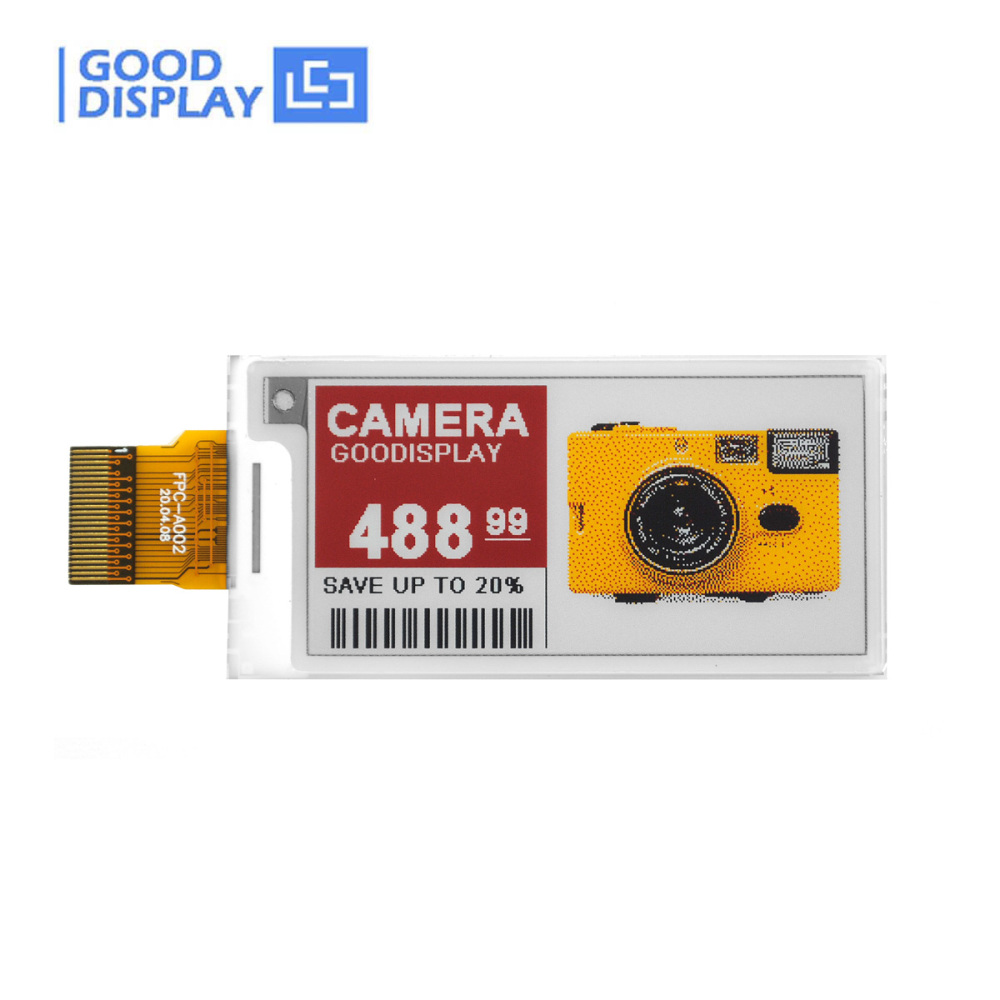 [EOL] 2.13" Four Color 154 PPI E-ink Displays 12s Fast Refresh ePaper Module, GDEY0213F61H