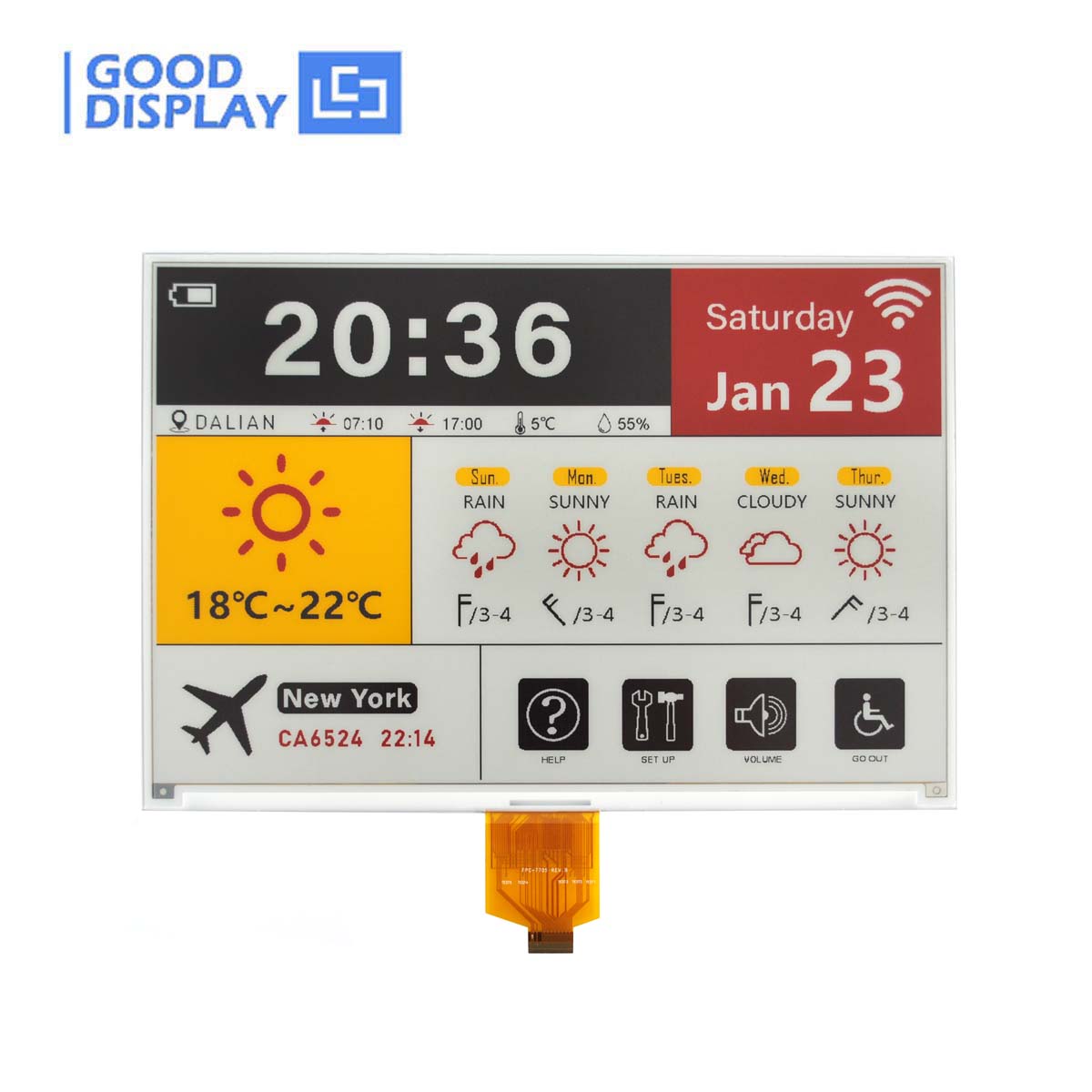 Smart Color Ink Screen 10.2-Inch 4 Color E-Ink Display High-Resolution 960x640 ePaper Screen ...