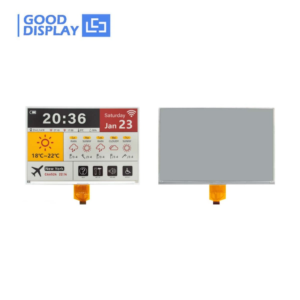 10.2-Inch 4 Color E-Ink Display High-Resolution 960x640 ePaper Screen with Black, White, Red and Yellow, GDEM102F91