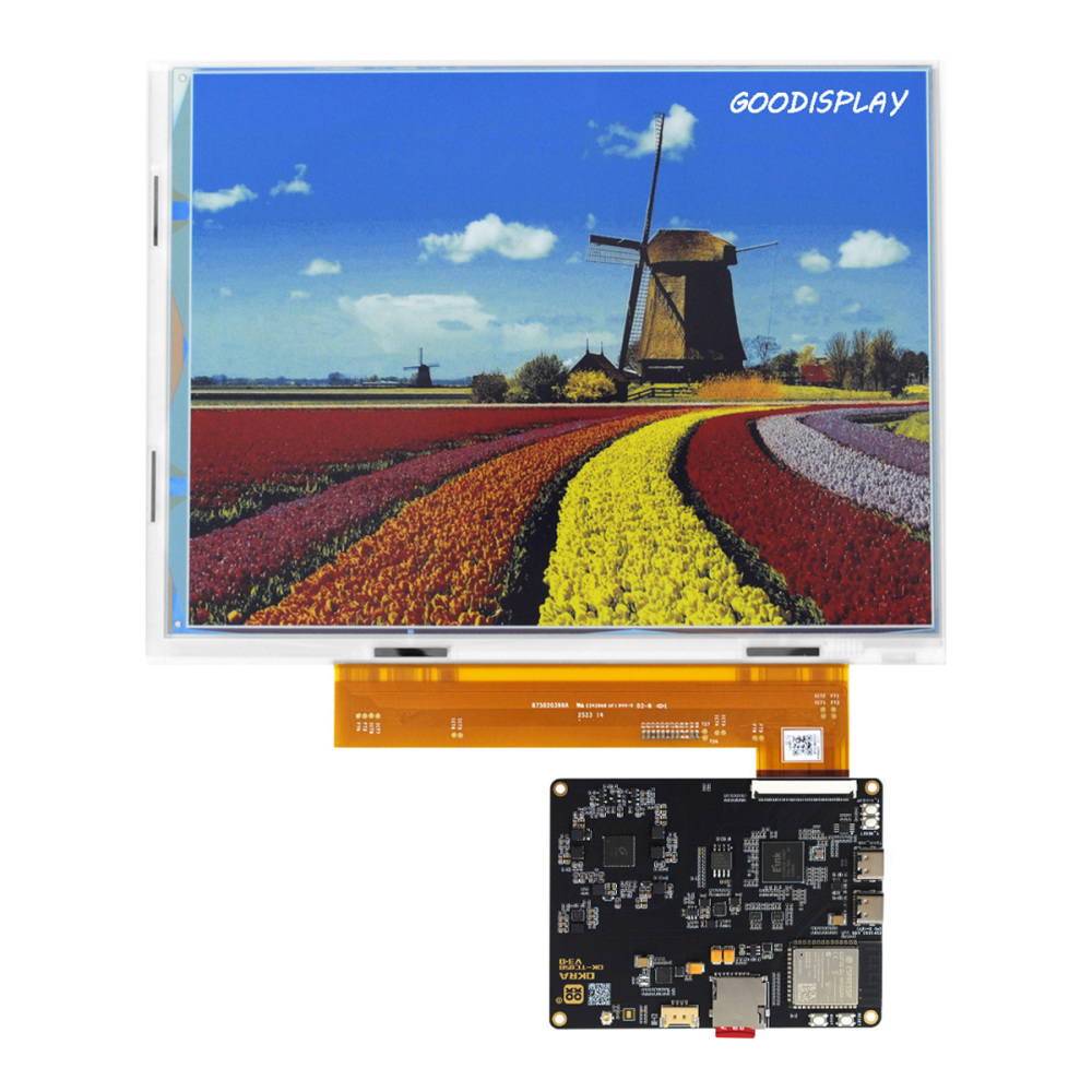9.7-inch 4 Colors Vivid Paper-Like Display 12s Fast Refresh SPI Interface 960×672 E-Ink Panel, GDEY097F91