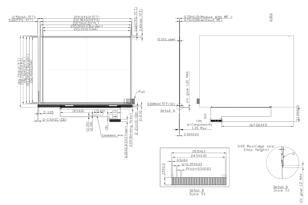 9.7-inch 4 Colors Vivid Paper-Like Display 12s Fast Refresh SPI Interface 960×672 E-Ink Panel, GDEY097F91