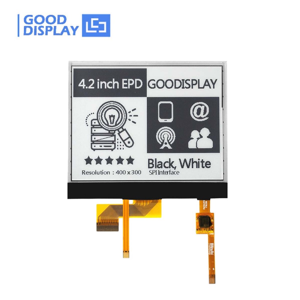 4.2-Inch E-Paper Touchscreen Display Monochrome SPI E-Ink Front Light for Optimal Reading Experience, GDEY042T81-FT02