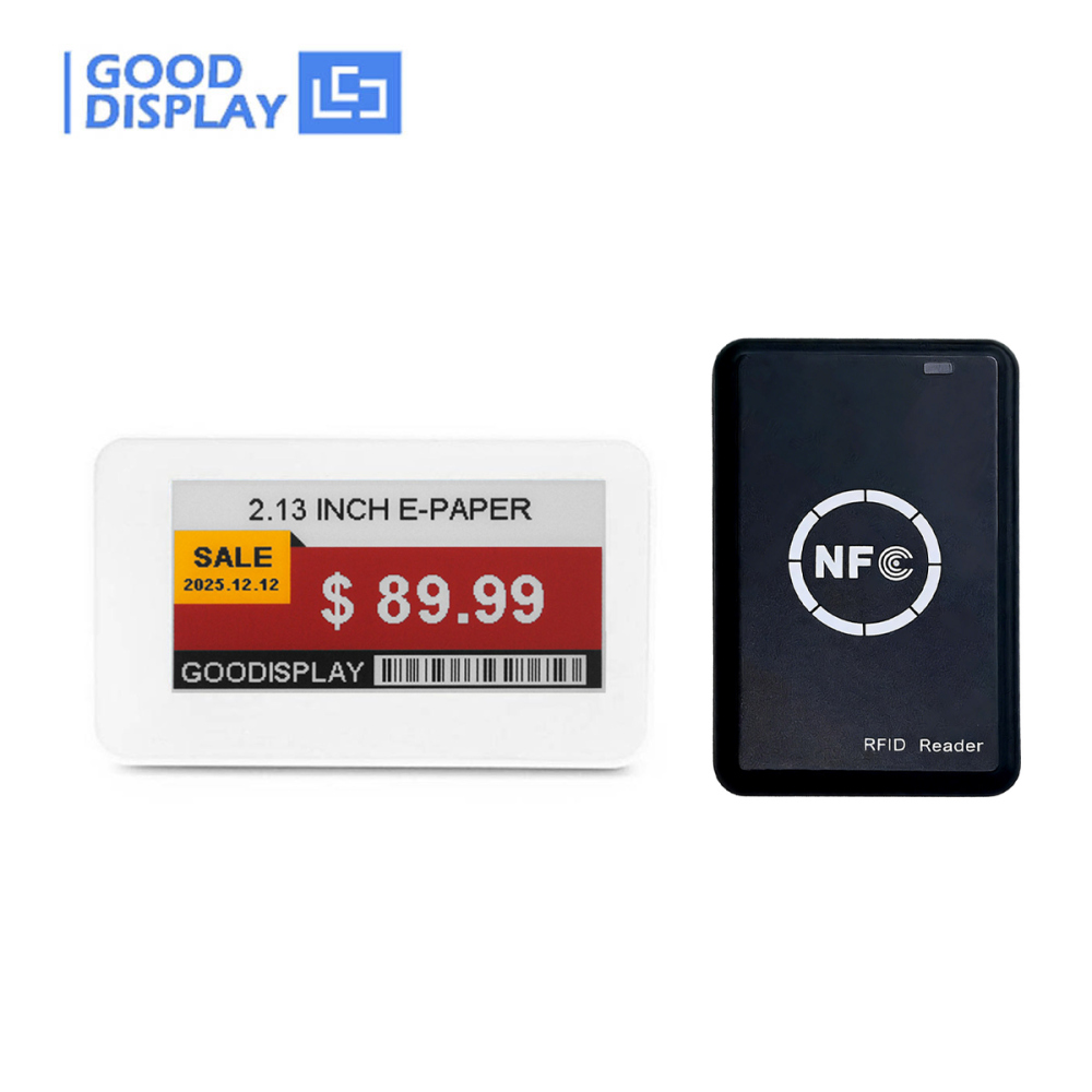 2.13 Inch Electronic Price Tag Card Color e-Paper Ink Screen No Need Battery Wireless Powered Data Transfer, GDN0213F