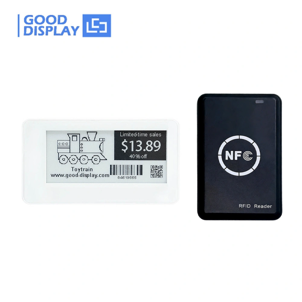 2.9-Inch Passive NFC-Powered E-Paper Display | Wireless & Battery