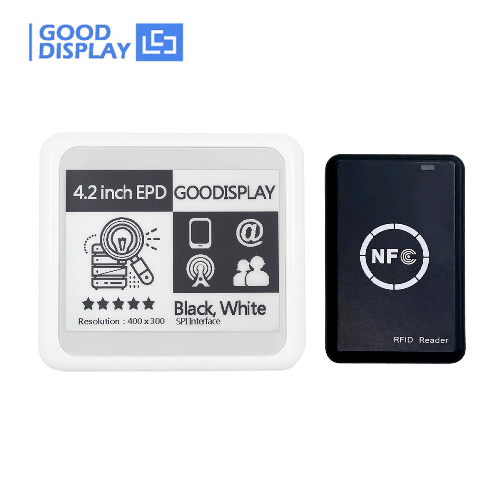 4.2 inch E-ink Display Passive NFC-Powered Electronic Paper Screen ESL Wireless, No Battery, GDN042BW