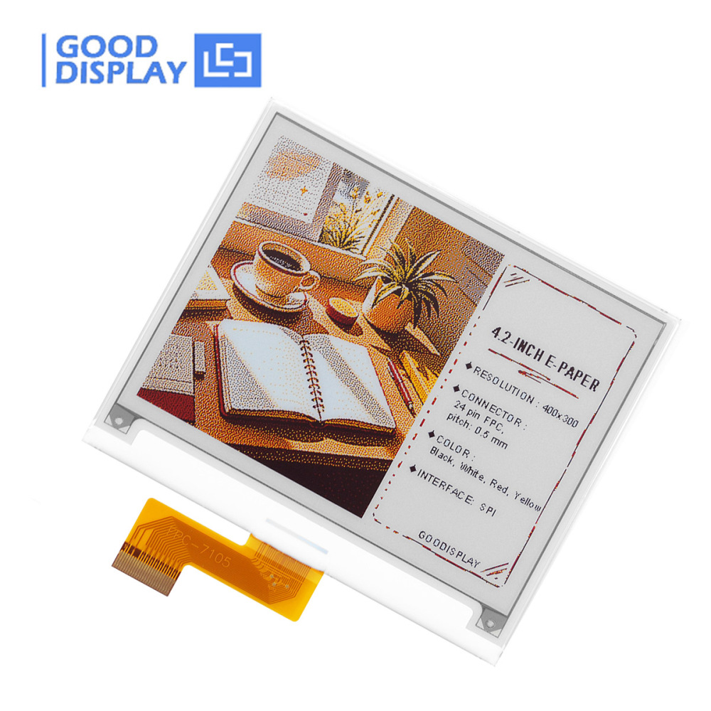 4.2" 4-Color E Ink Display 12s Fast Refresh High-resolution 400x300, GDEM042F86