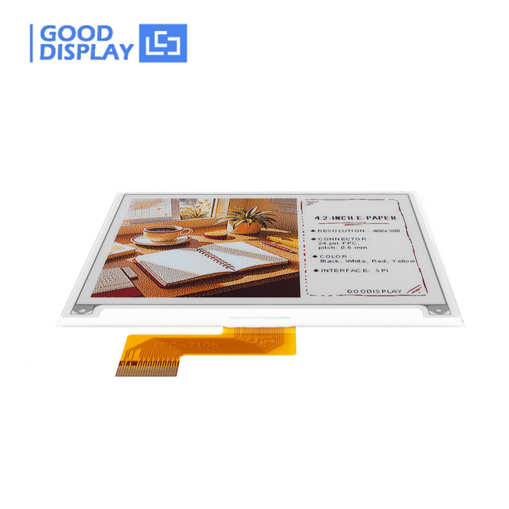4.2" 4-Color E Ink Display 12s Fast Refresh High-resolution 400x300, GDEM042F86