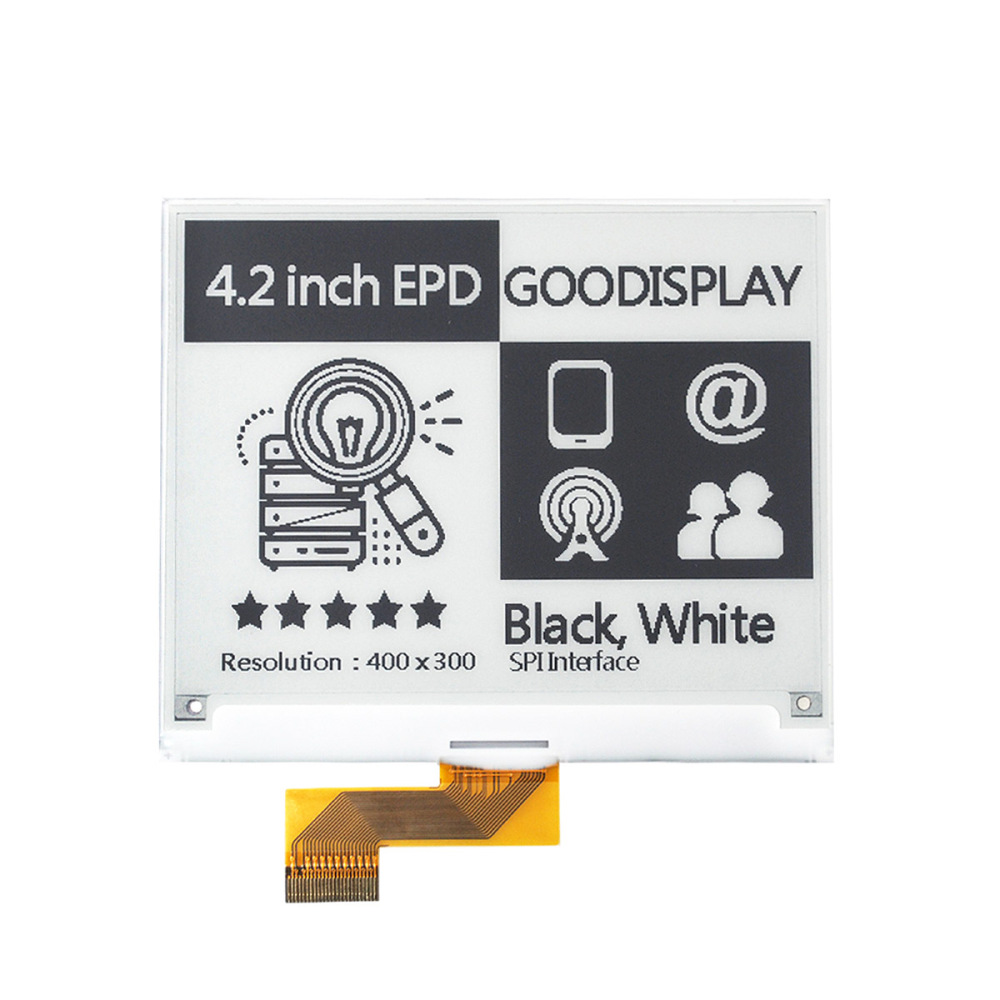 4.2 inch e-ink panel SPI interface 4 Grayscale buy e-paper display Customizable 2s Fast Refresh, GDEY042T81