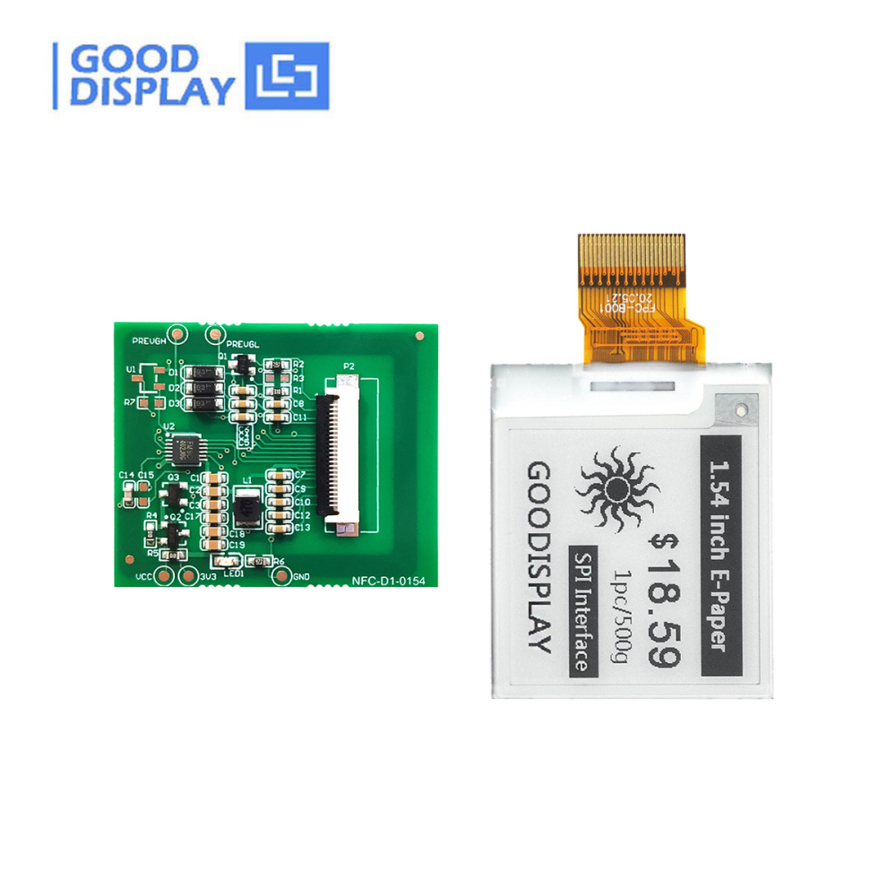 1.54" NFC E-Paper Driver Board - Battery-Free E-Ink Module, NFC-D1-0154