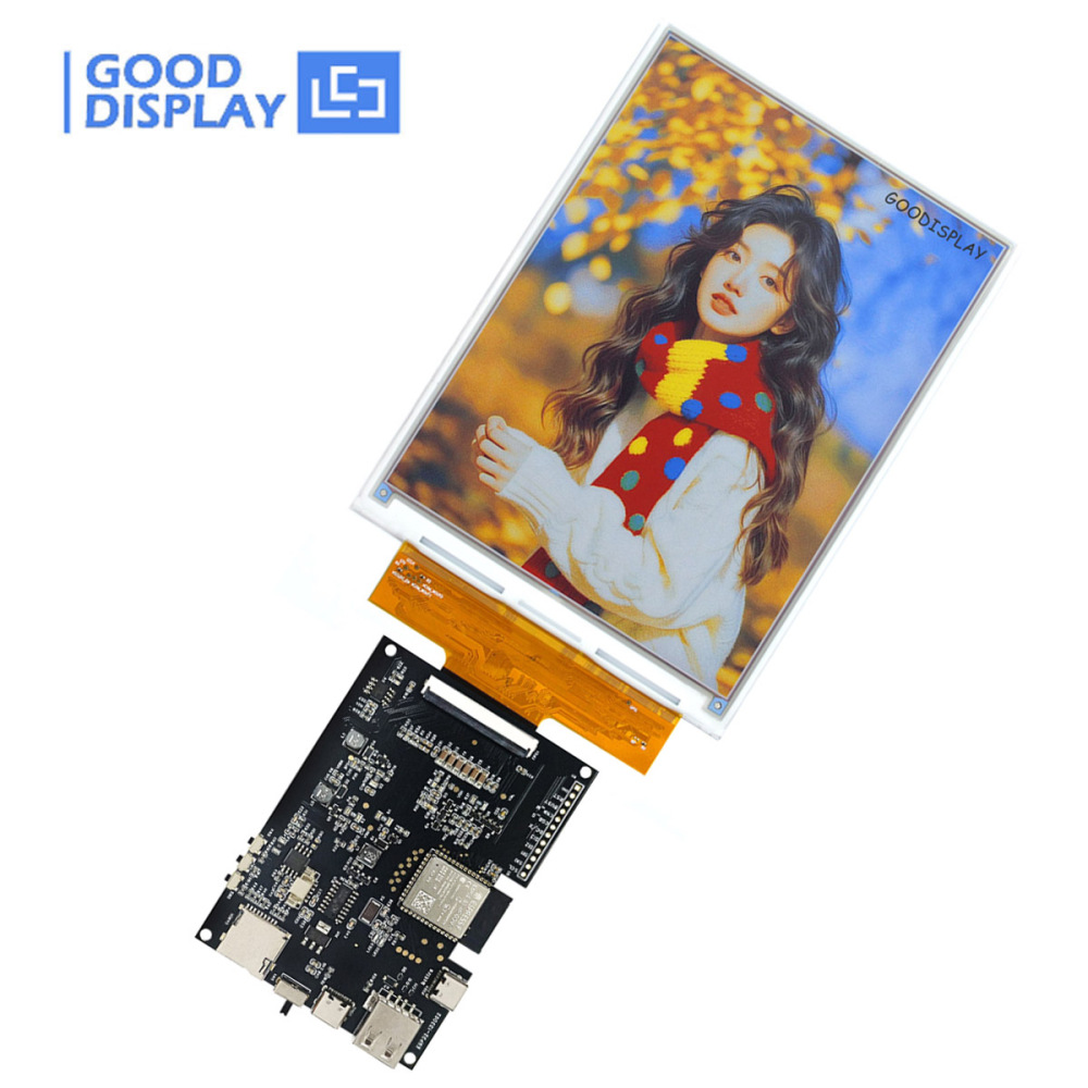 7.09 Inch Six Color E Ink Spectra 6 E-Paper Display 1600×1200 SPI Si TFT Low Power EPD Module for Digital Photo Frame Art Display, GDEB0709E01