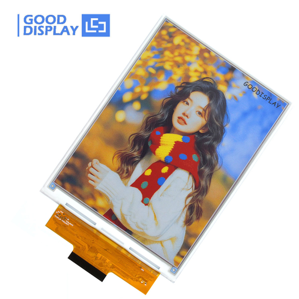 7.09 Inch Six Color E Ink Spectra 6 E-Paper Display 1600×1200 SPI Si TFT Low Power EPD Module for Digital Photo Frame Art Display, GDEB0709E01
