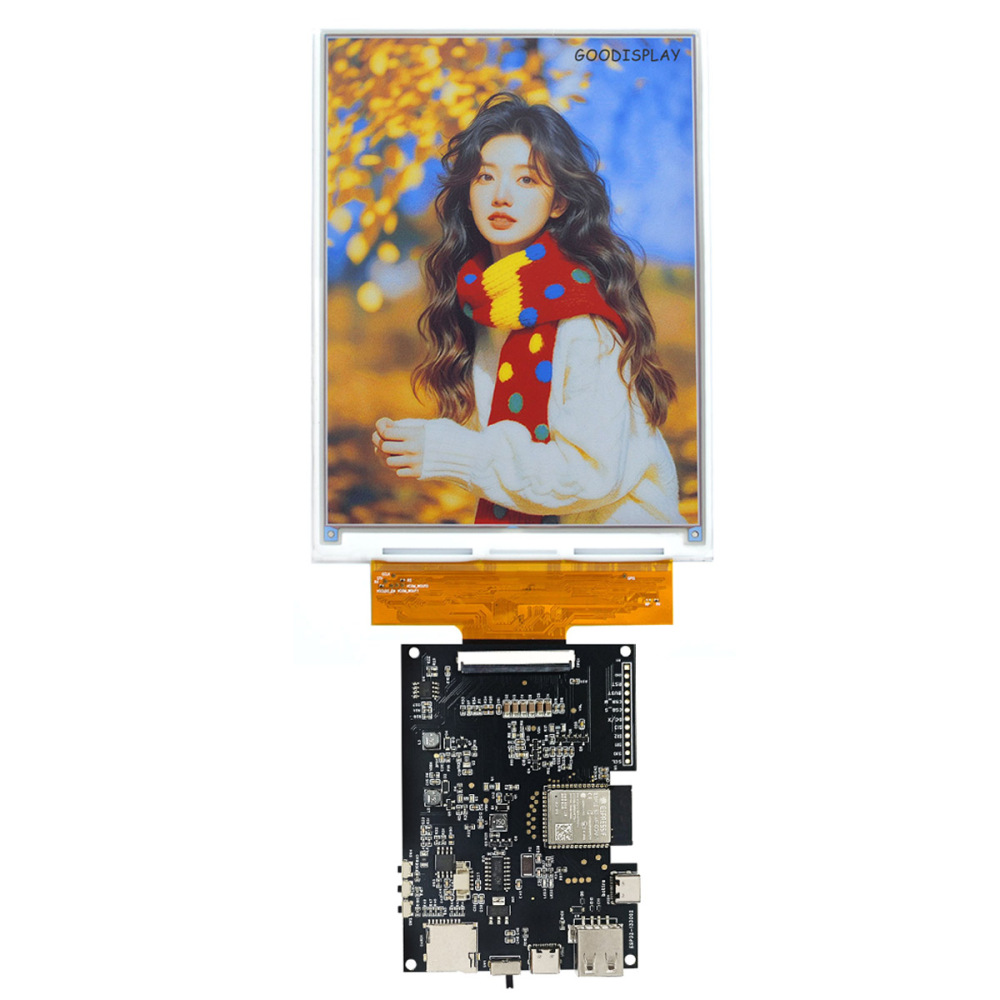 7.09 Inch Six Color E Ink Spectra 6 E-Paper Display 1600×1200 SPI Si TFT Low Power EPD Module for Digital Photo Frame Art Display, GDEB0709E01