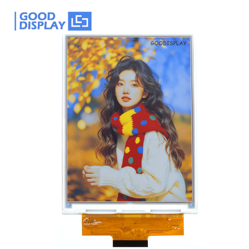 7.09 Inch Six Color E Ink Spectra 6 E-Paper Display 1600×1200 SPI Si TFT Low Power EPD Module for Digital Photo Frame Art Display, GDEB0709E01