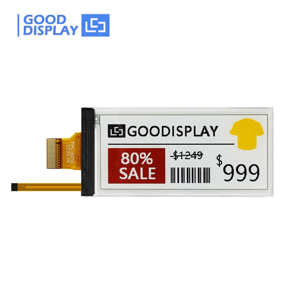 2.9" E Ink Display Front Light 800x480 Resolution Low Power SPI Interface, GDEY029F52-FL03