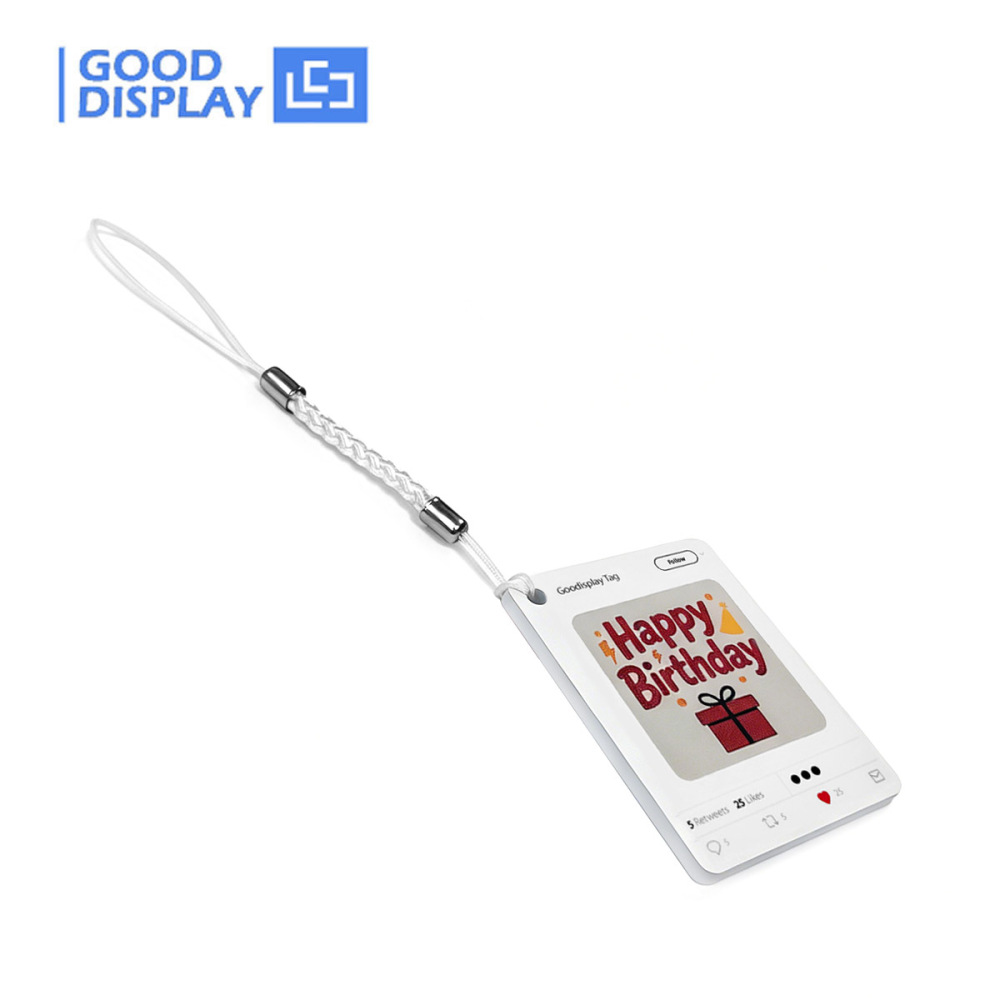3mm ultra-thin 1.54" Battery-Free NFC E-Paper Display Tag 4-Color 200×200 GDP0154NF2