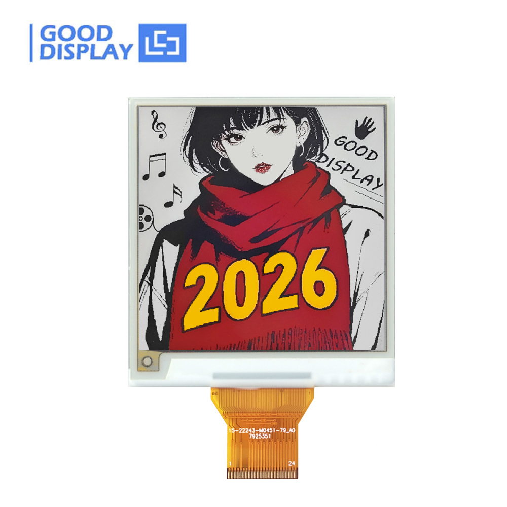 Square 2.53" 425x424 4-Color E-Paper Display with SPI Interface | E-Ink Screen Module，GDEF0253F17