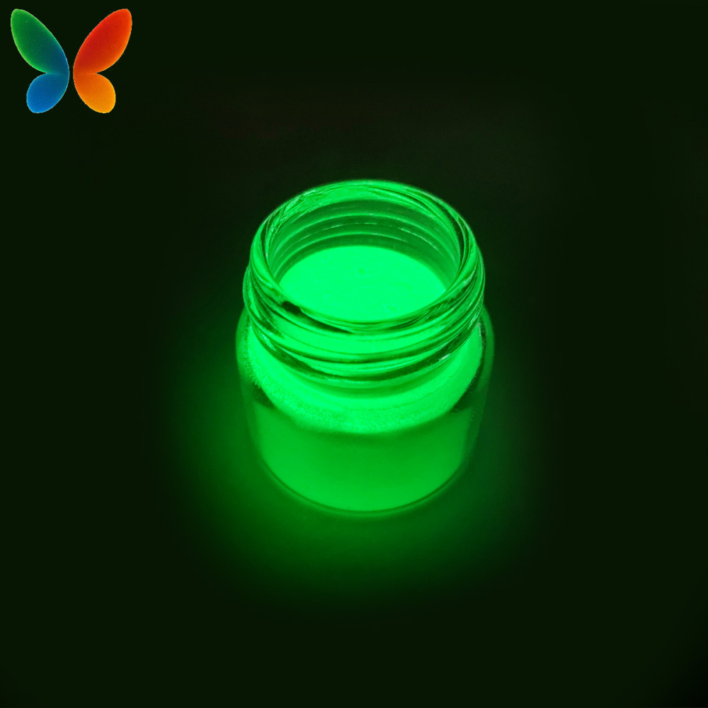 Strontium Aluminate Luminescent Powder | Pure White Base, Natural Blue Night Glow, Dye-Free High-Temperature Calcination