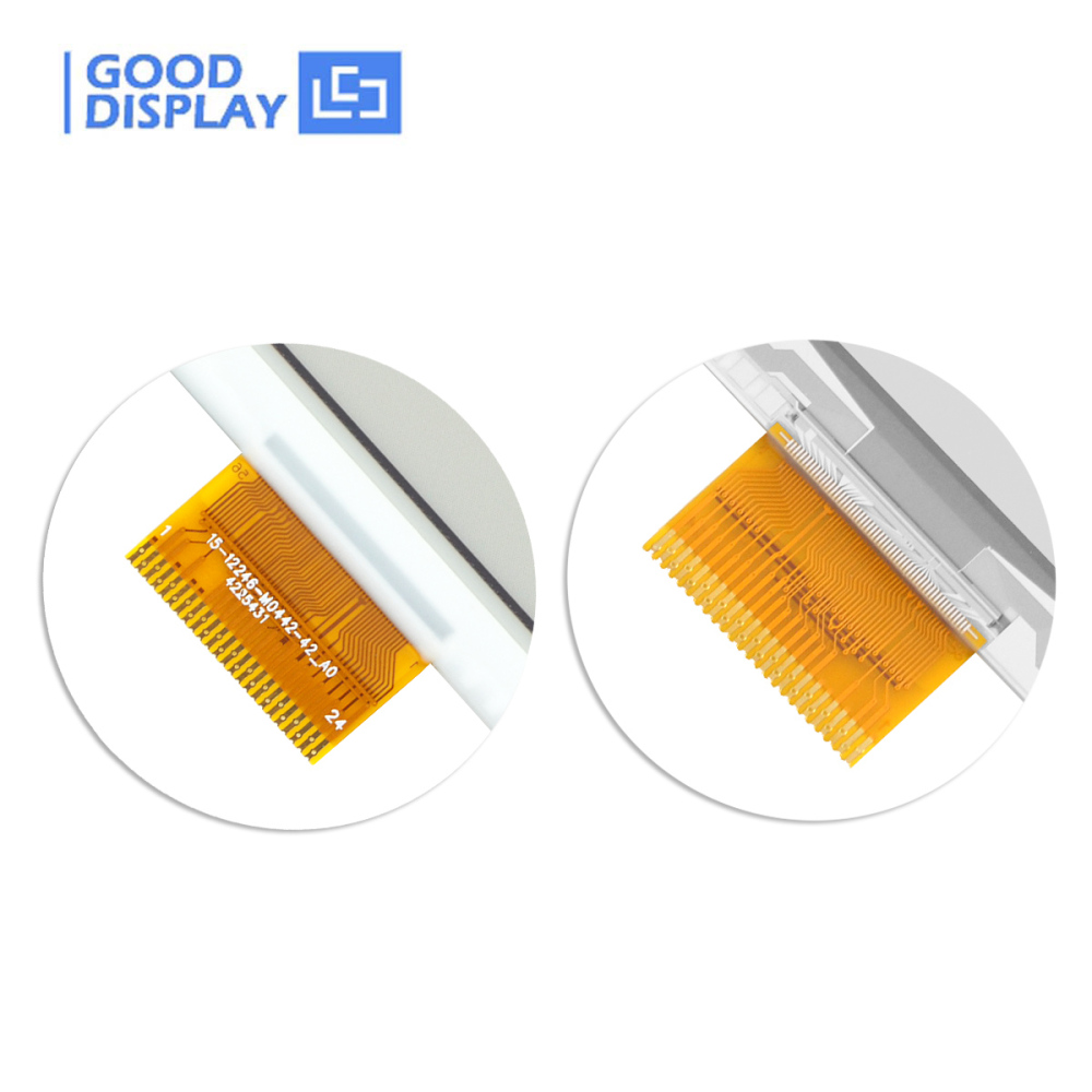 Soldered FPC Cable 2.53" 425x425 4-Color E-Ink Screen ePaper Display with Adapter Board, GDEF0253F16 & DESPI-C0253