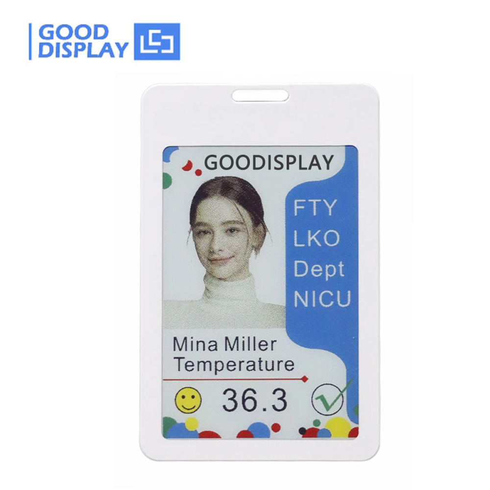 NFC E-Paper Smart ID Badge 3.6" 6-Color, Passive ESL Label DMN036EW