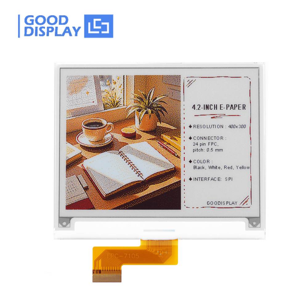 4.2" 4-Color E Ink Display 12s Fast Refresh High-resolution 400x300, GDEM042F86
