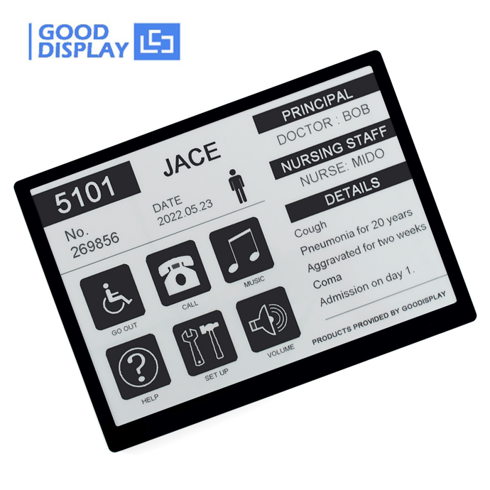 Ultra-thin 13.3'' WiFi E-Ink Display Price Tag Ultra-Low Power Black & White Digital Signage, GDP133BW2/GDP133B2