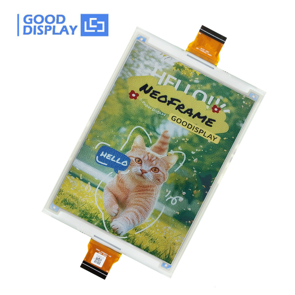 3.7" 6 Native Color E-paper E-Ink 234PPI Display, No Color Filter, Ultra Low Power SPI Interface, GDEH037E01