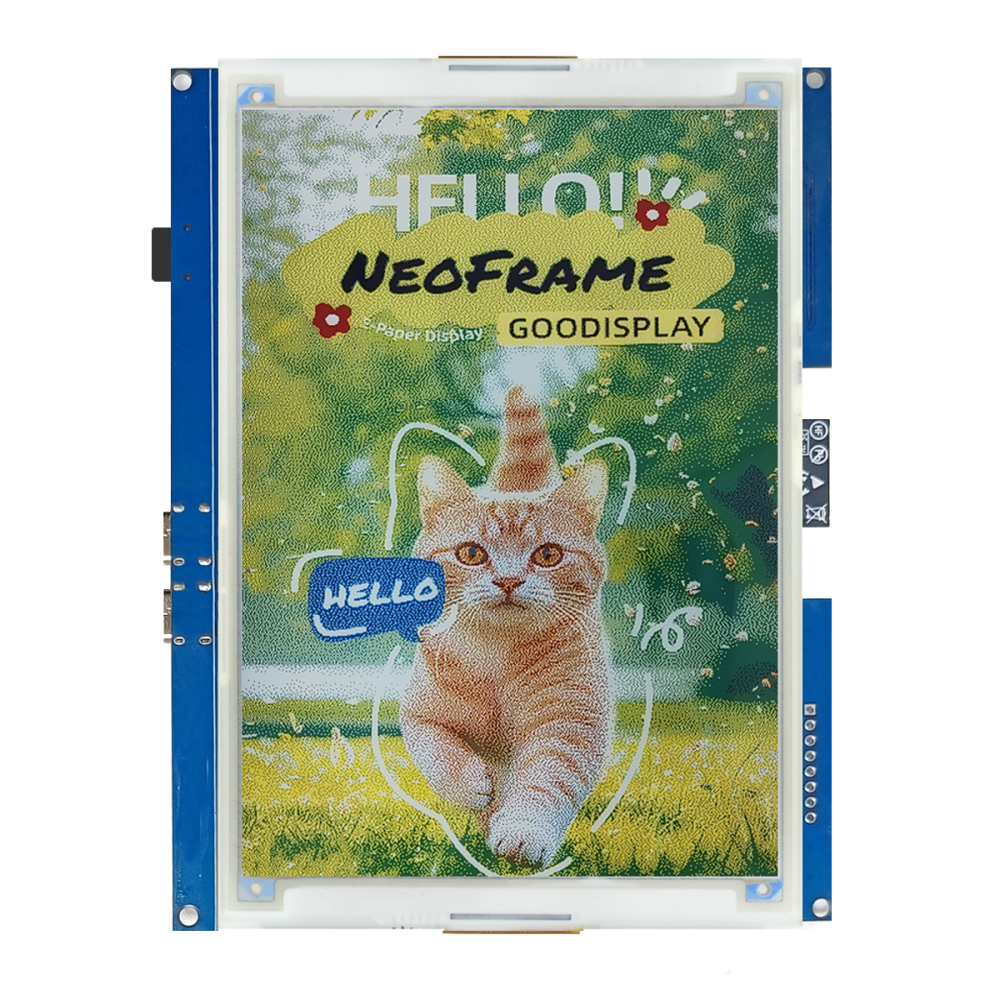 3.7" 6 Native Color E-paper E-Ink 234PPI Display, No Color Filter, Ultra Low Power SPI Interface, GDEH037E01