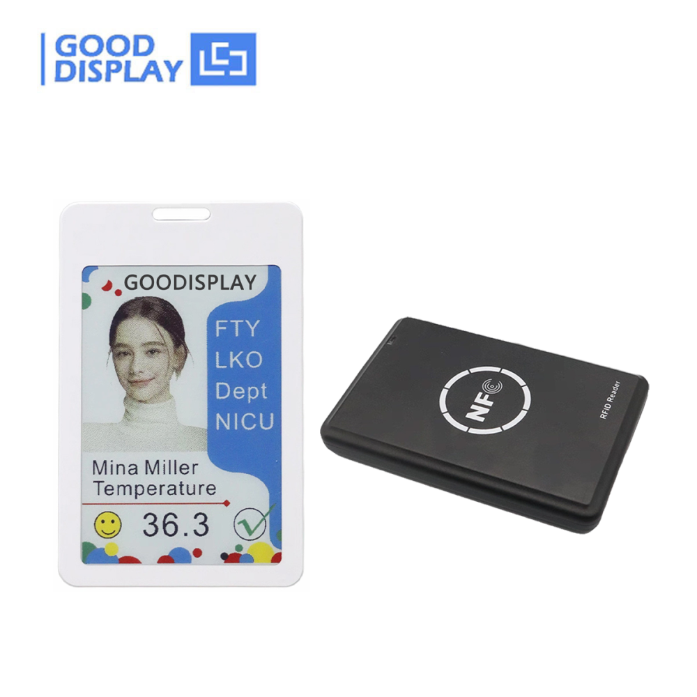 NFC E-Paper Smart ID Badge 3.6" 6-Color, Passive ESL Label DMN036EW
