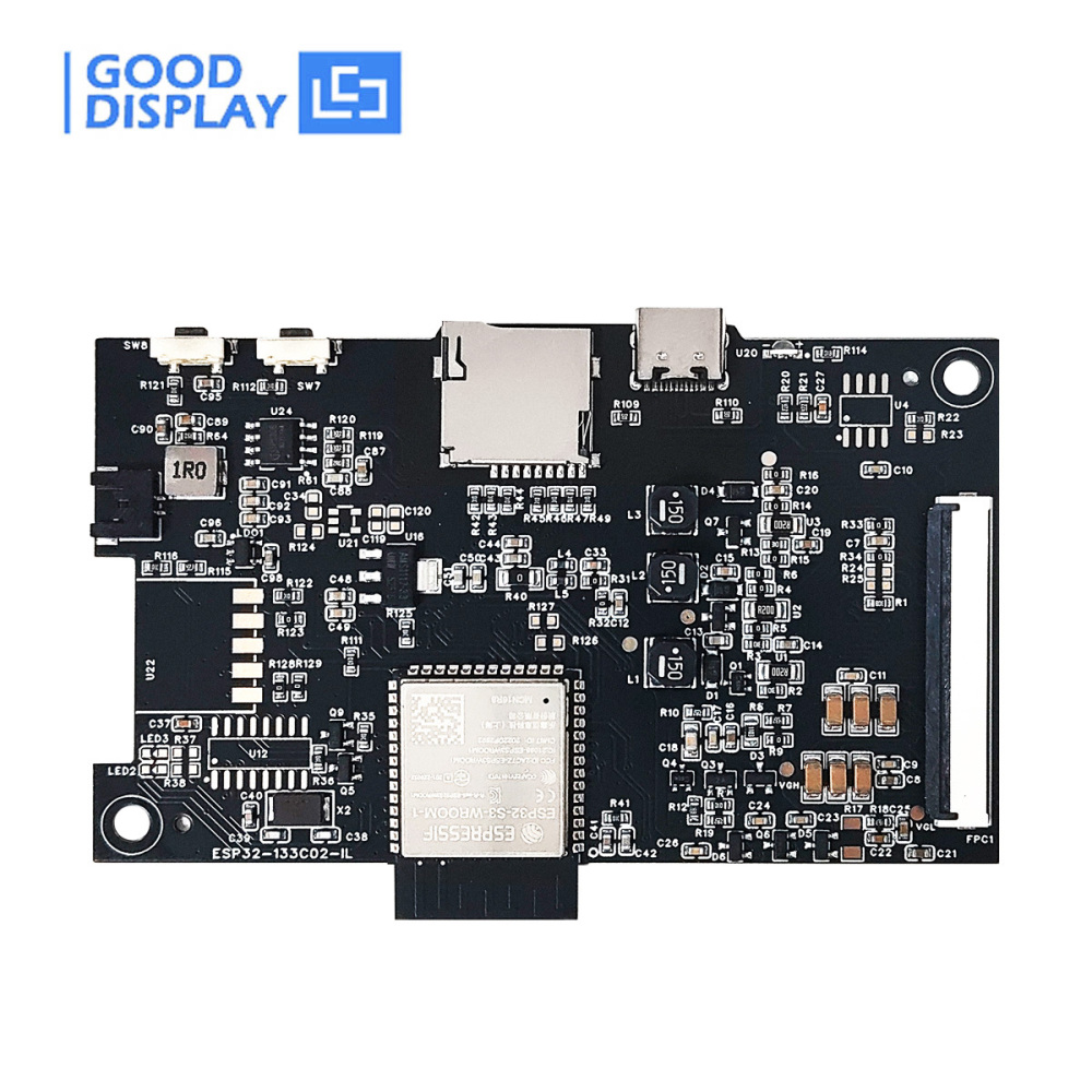 Development Kit for 13.3" 7.09-inch E6 Series Color Display QSPI Driver Board, ESP32-133C02-IL